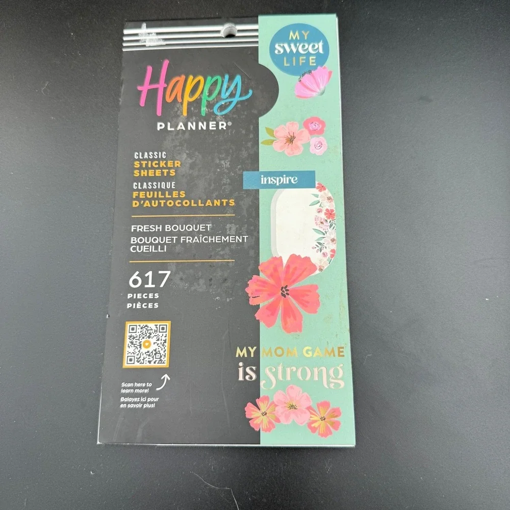 Happy Planner Sticker Book Bundle 8pc Moody Florals Bright Essentials Seasonal